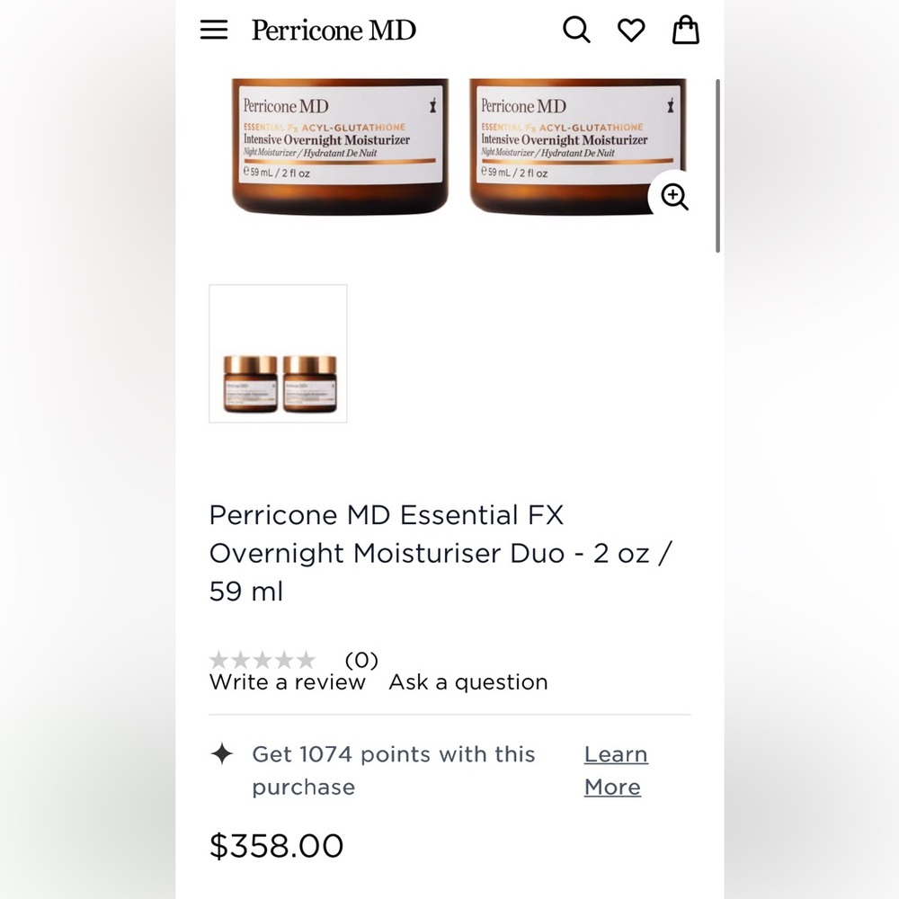 Perricone MD FX Intensive Overnight Moisturizer
